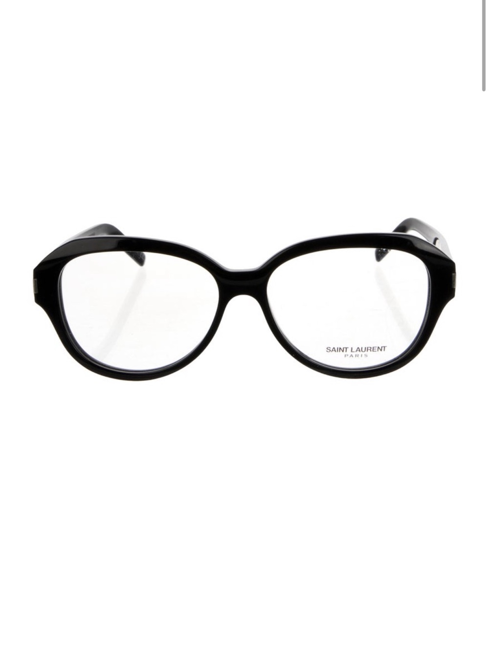 Saint Laurent Black Round Acetate Eyewear